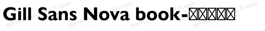 Gill Sans Nova book字体转换